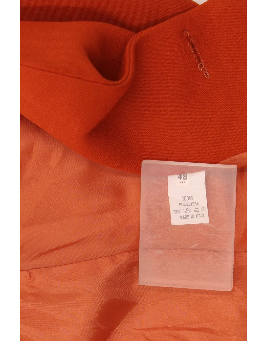 HALFON Veste Blazer 1 Bouton Femme IT 48 XL Orange Polyester