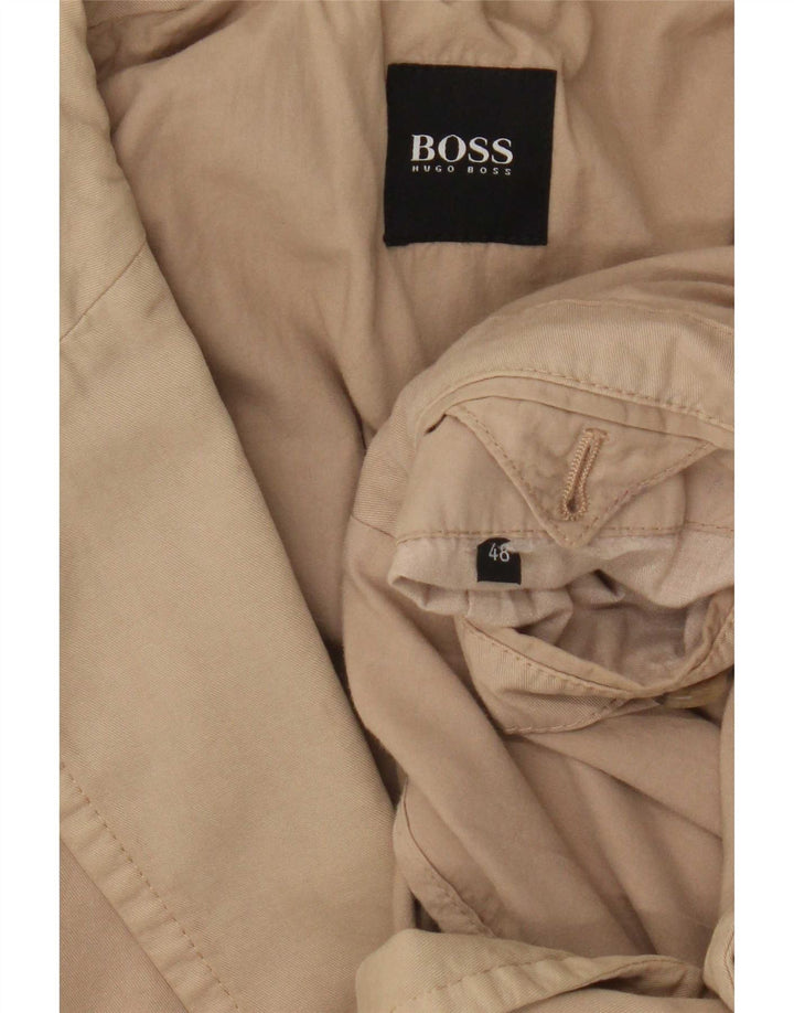 Hugo Boss Veste blazer à 2 boutons pour homme EU 48 Beige moyen