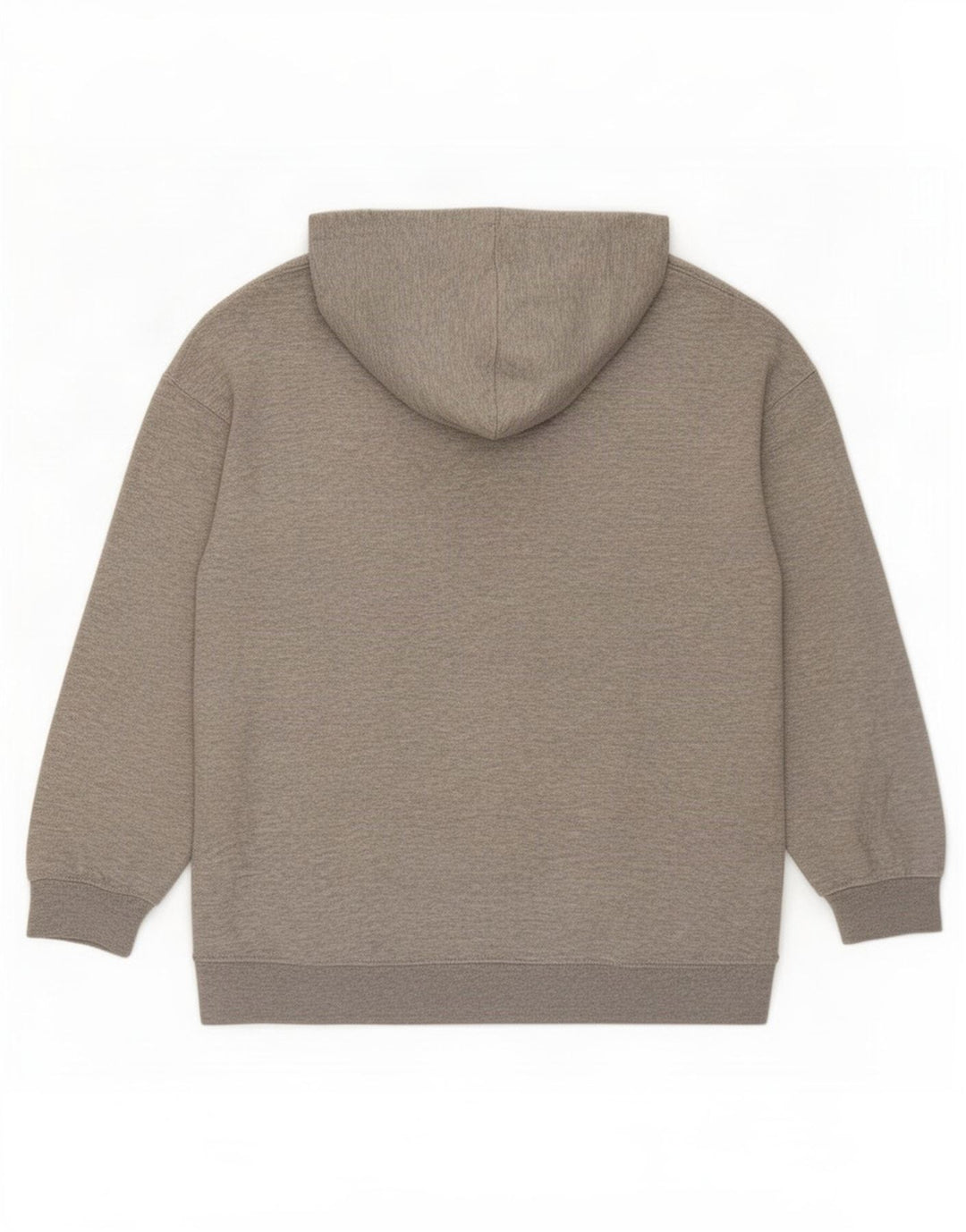 Zara Pull À Capuche Homme Gris Moyen Polyester