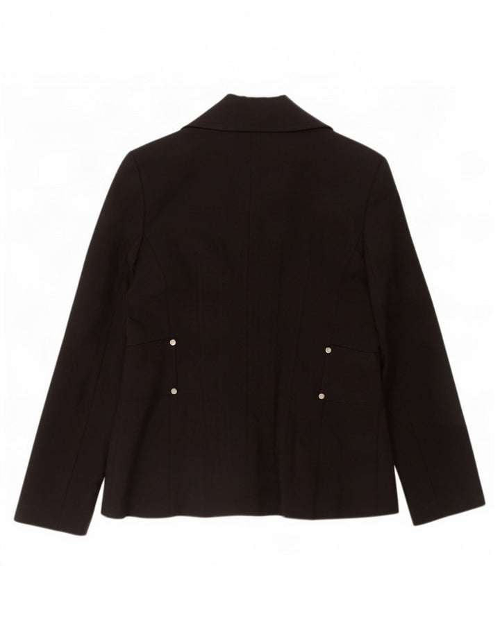 Zara Femme Veste Blazer EU 42 Grand Coton Noir