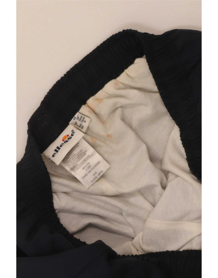Ellesse Pantalon de survêtement pour femme UK 12 Medium Bleu Marine Polyester