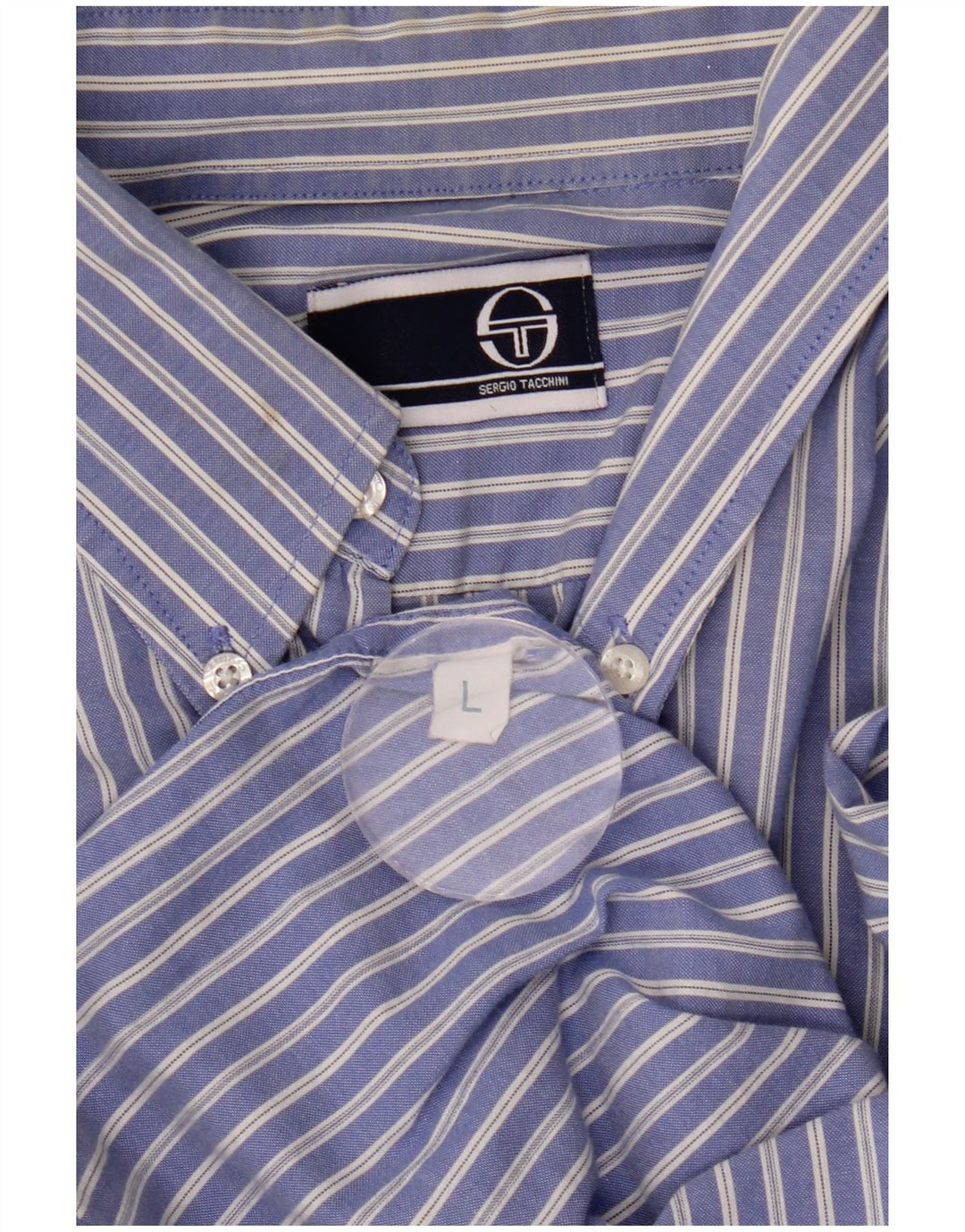 Sergio Tacchini Chemise Homme Large Bleu Rayé