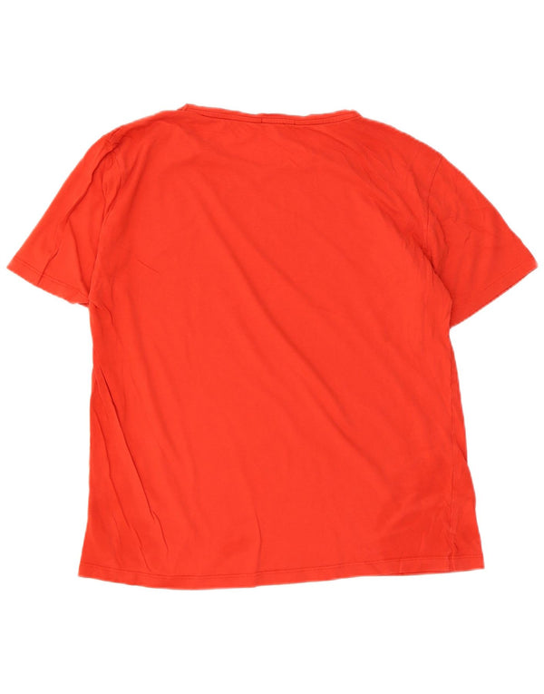 Tommy Hilfiger T-Shirt Femme UK 14 Coton Rouge Moyen