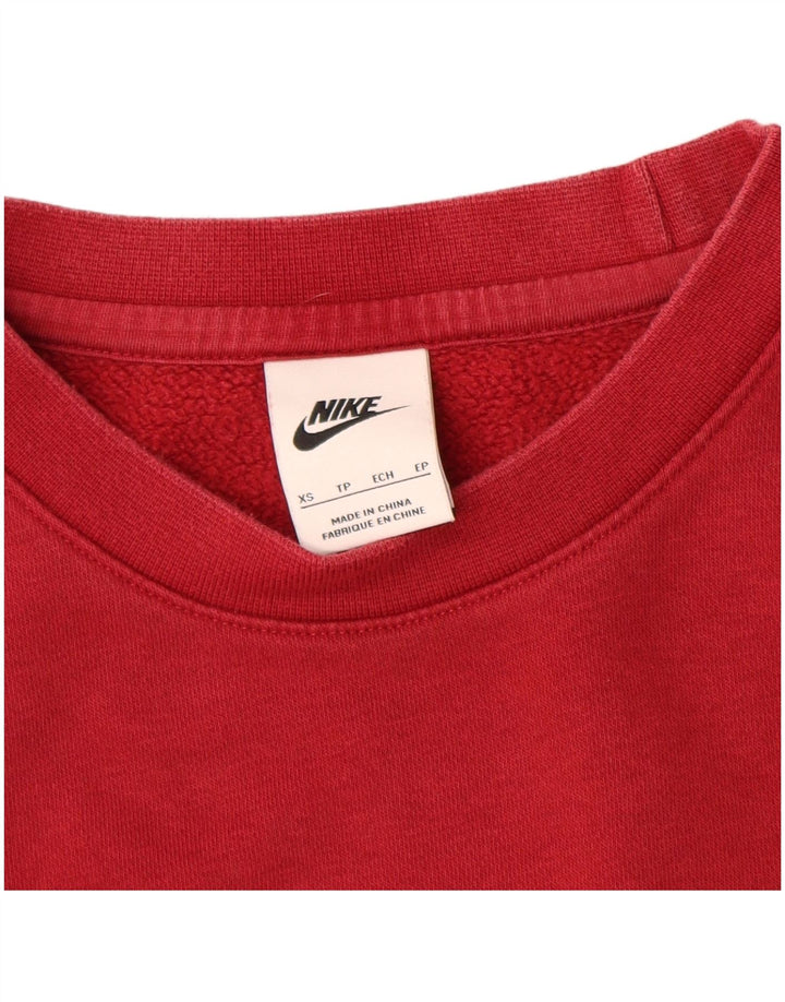 Nike Mens Sweatshirt Jumper XS Rouge Coton