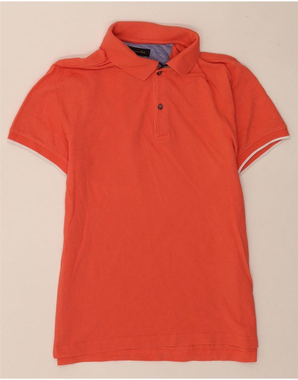 Massimo Dutti Polo coupe décontractée pour garçon 13-14 ans Orange moyen