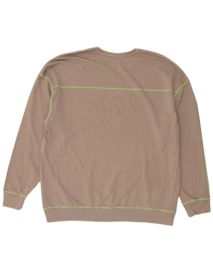 Calvin Klein Haut graphique à manches longues pour hommes en coton marron moyen