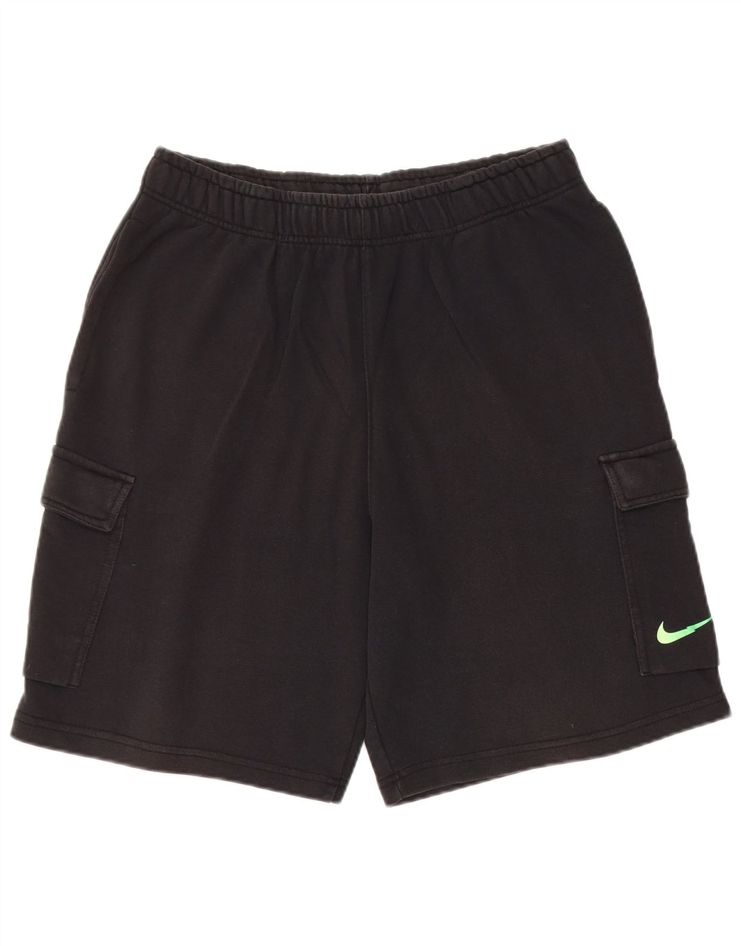 Nike Short de sport coupe standard pour homme en coton noir moyen