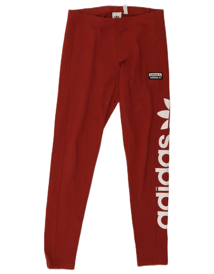 Adidas Leggings graphiques pour femme UK 12 Bordeaux moyen