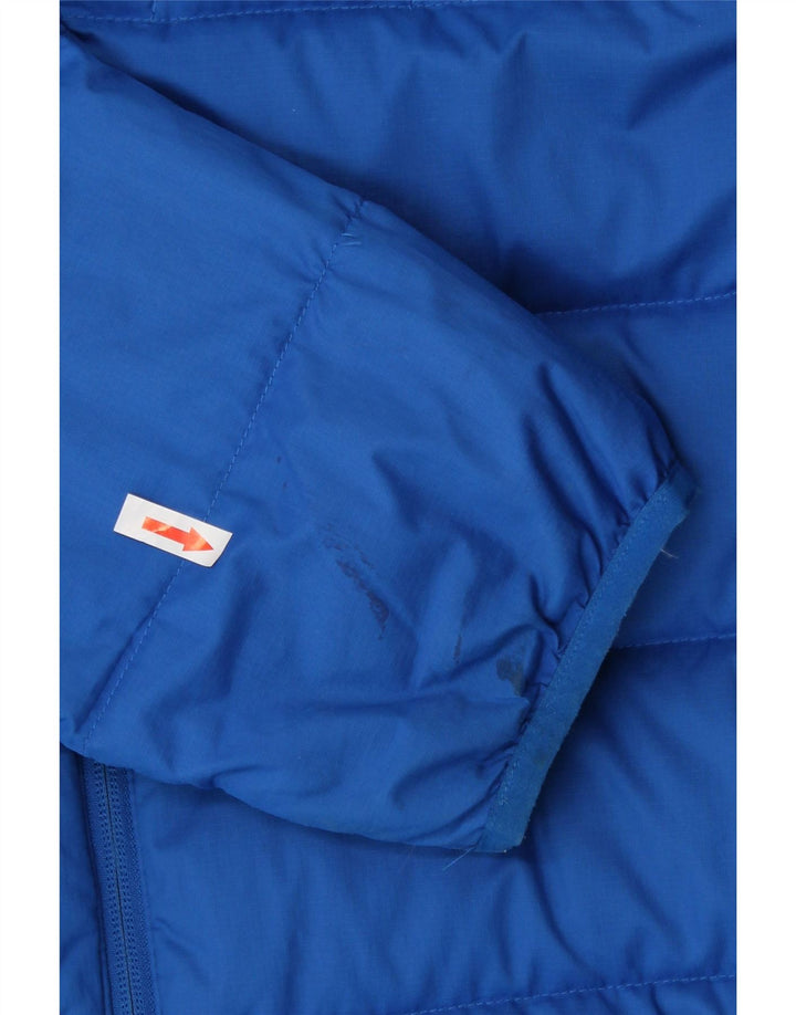 Adidas Veste rembourrée à capuche pour homme UK 42/44 Large Bleu Polyester