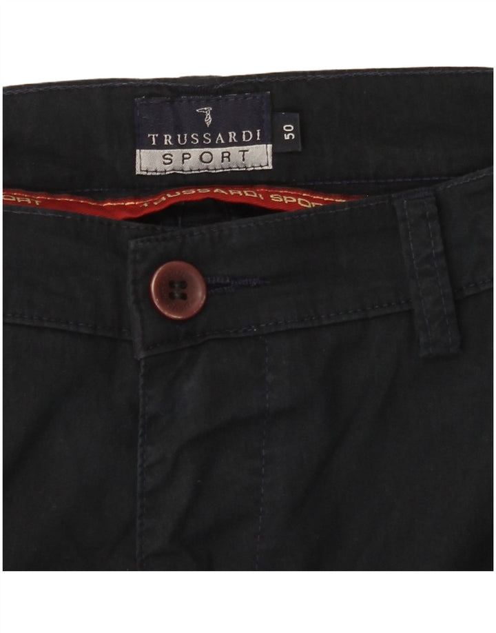 TRUSSARDI Pantalon Chino Droit Homme IT 50 Large W30 L31 Bleu Marine