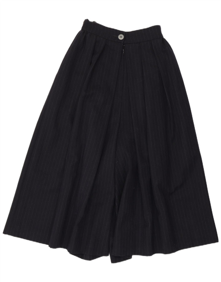 JOHN ROCHA Pantalon décontracté évasé pour femme UK 10 Small W25 Bleu marine