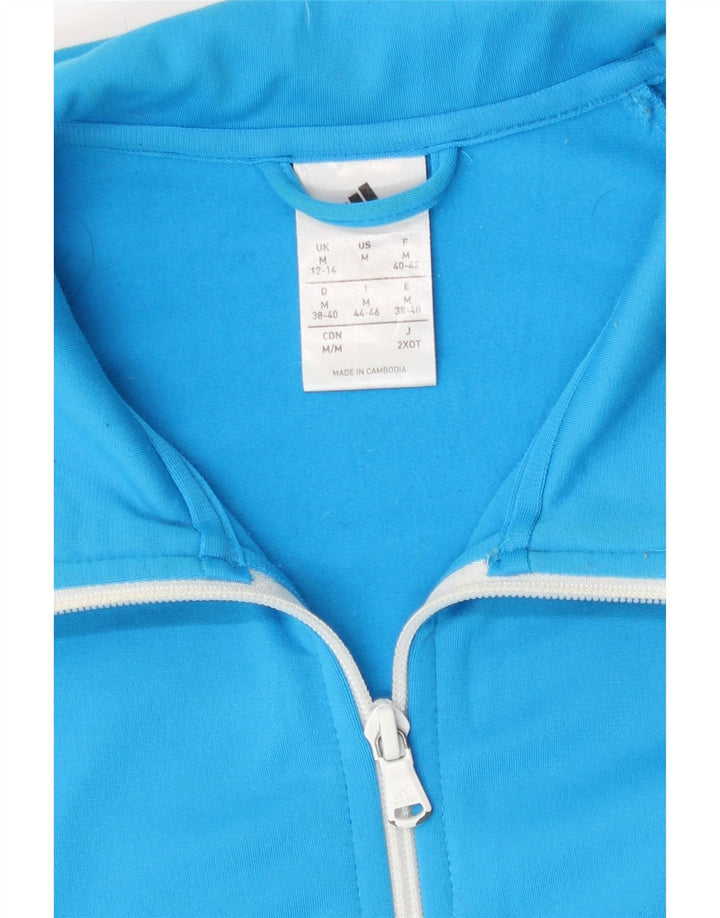 Adidas Veste de survêtement pour femme UK 12/14 Bleu moyen