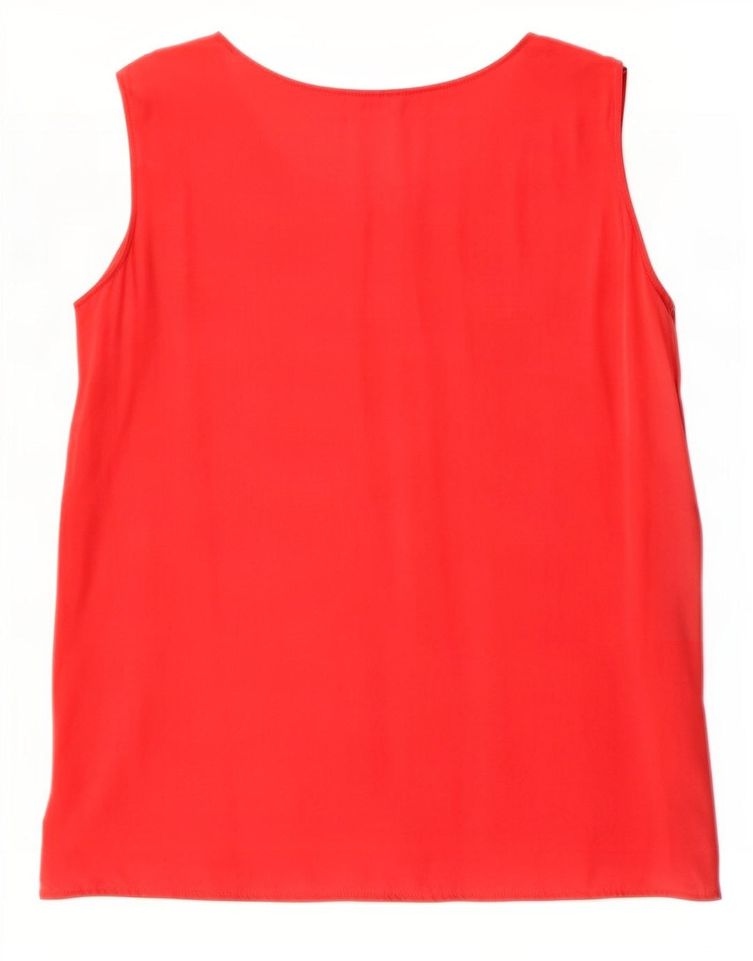 ELENA MIRO Chemisier sans manches pour femme UK 16 Grande soie rouge