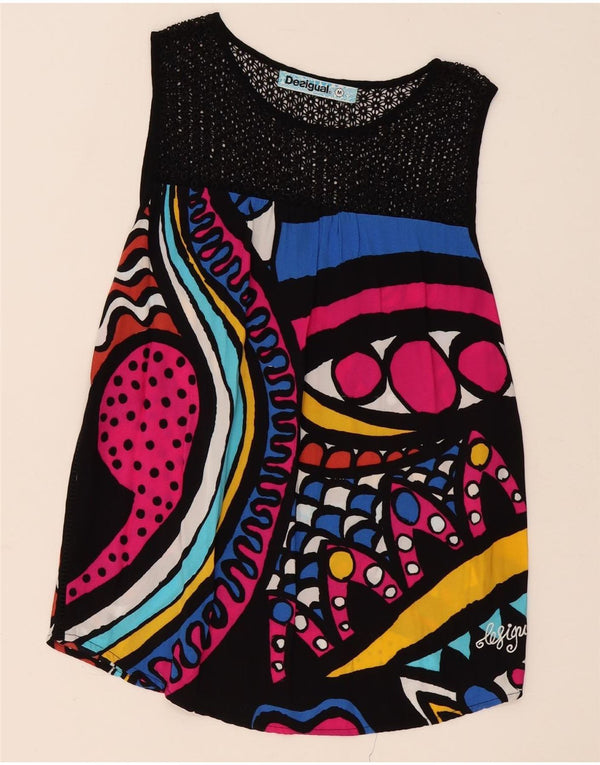 Desigual Tunique graphique pour femme UK 44 Medium Multicolore Géométrique