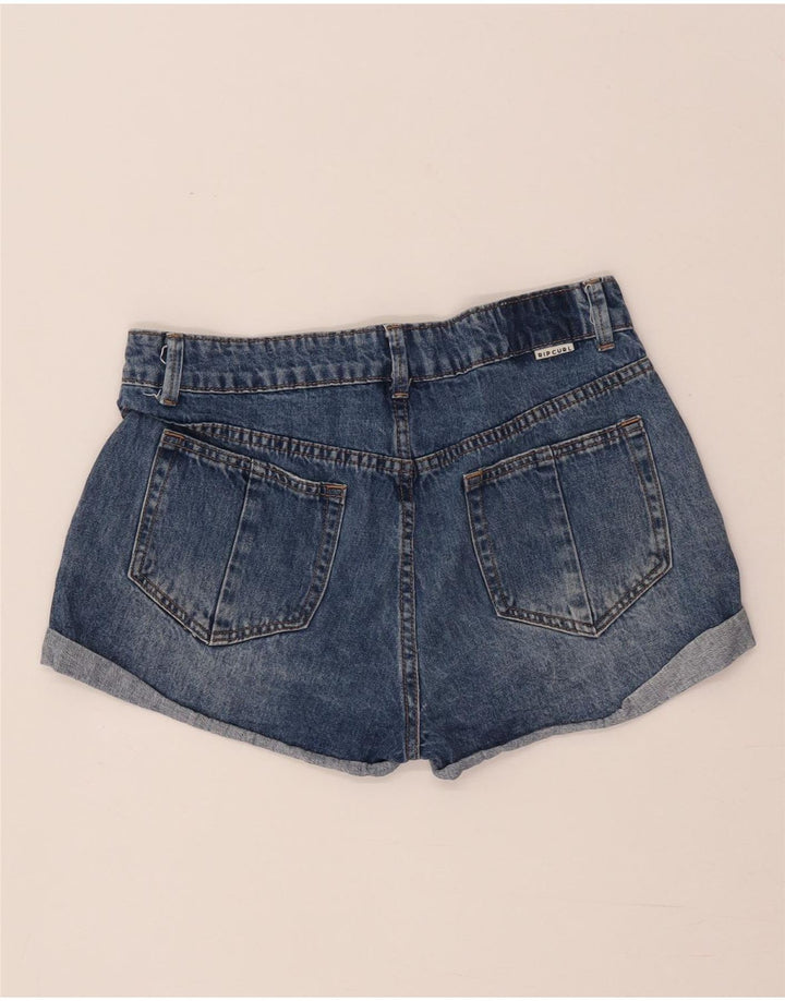 Rip Curl Short En Jean Femme W28 Bleu Moyen Coton