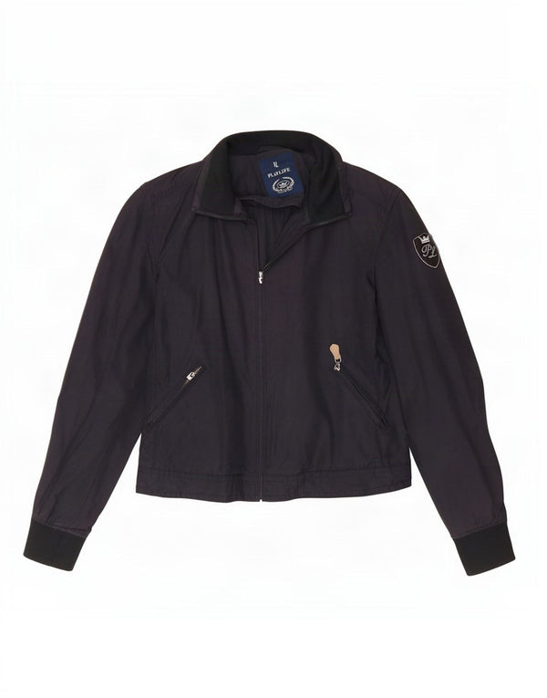 Playlife Veste Bomber Femme UK 16 Large Bleu Marine Coton