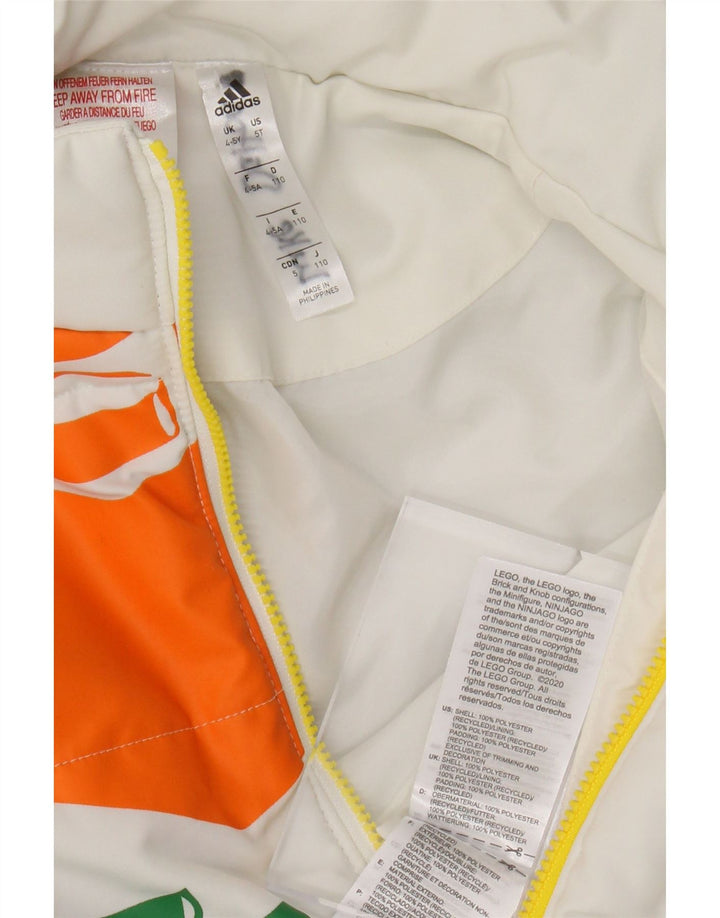 ADIDAS Veste matelassée Lego pour garçon 4-5 ans Blanc Colorblock Polyester