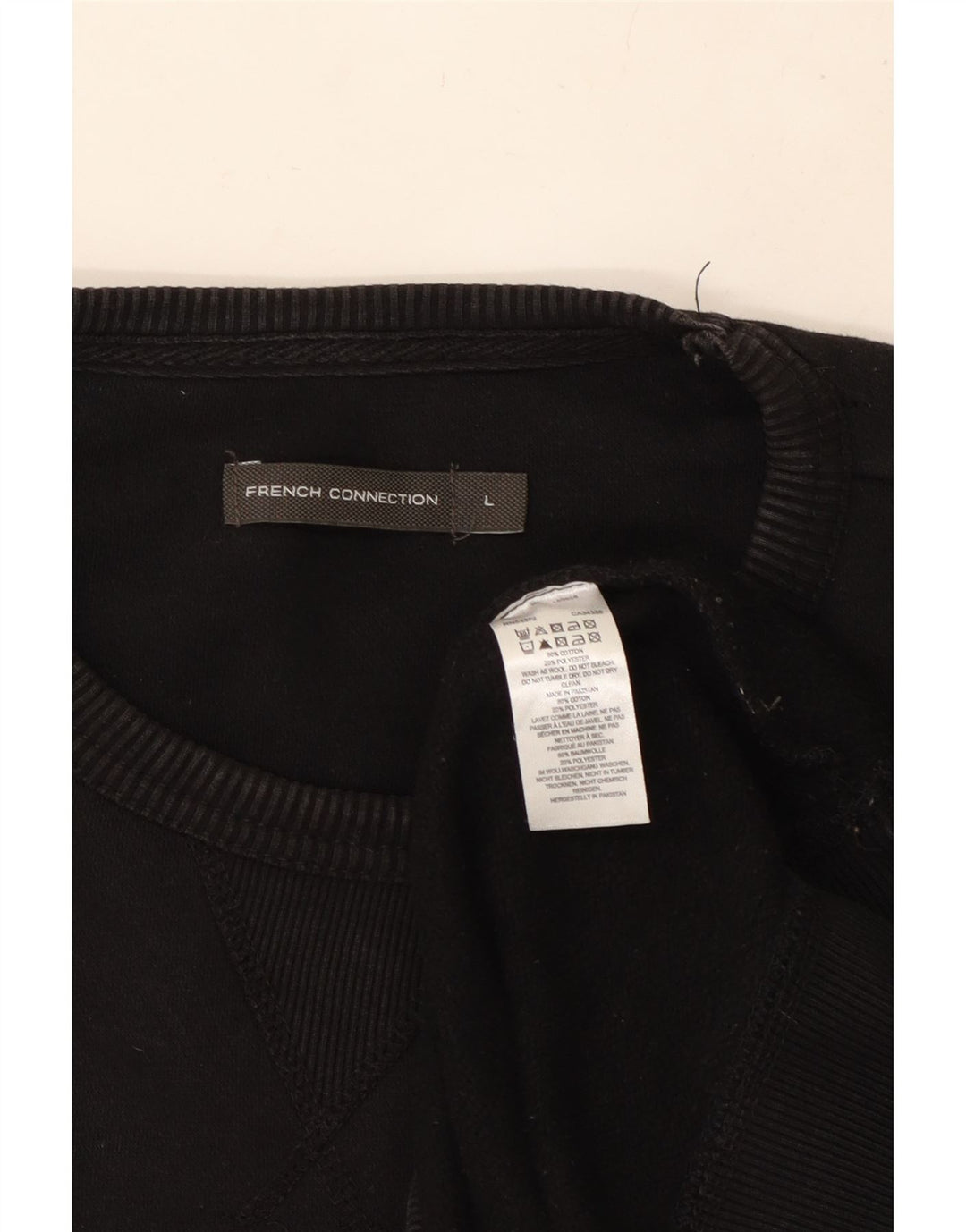 FRENCH CONNECTION Sweat-Shirt Homme Grand Noir Coton