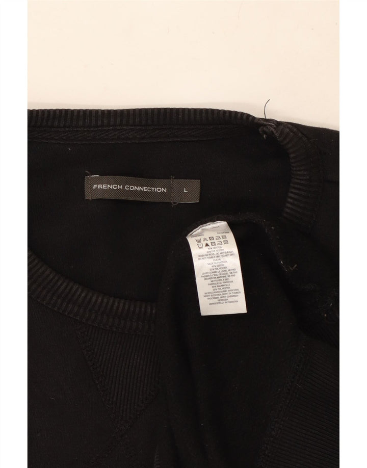FRENCH CONNECTION Sweat-Shirt Homme Grand Noir Coton