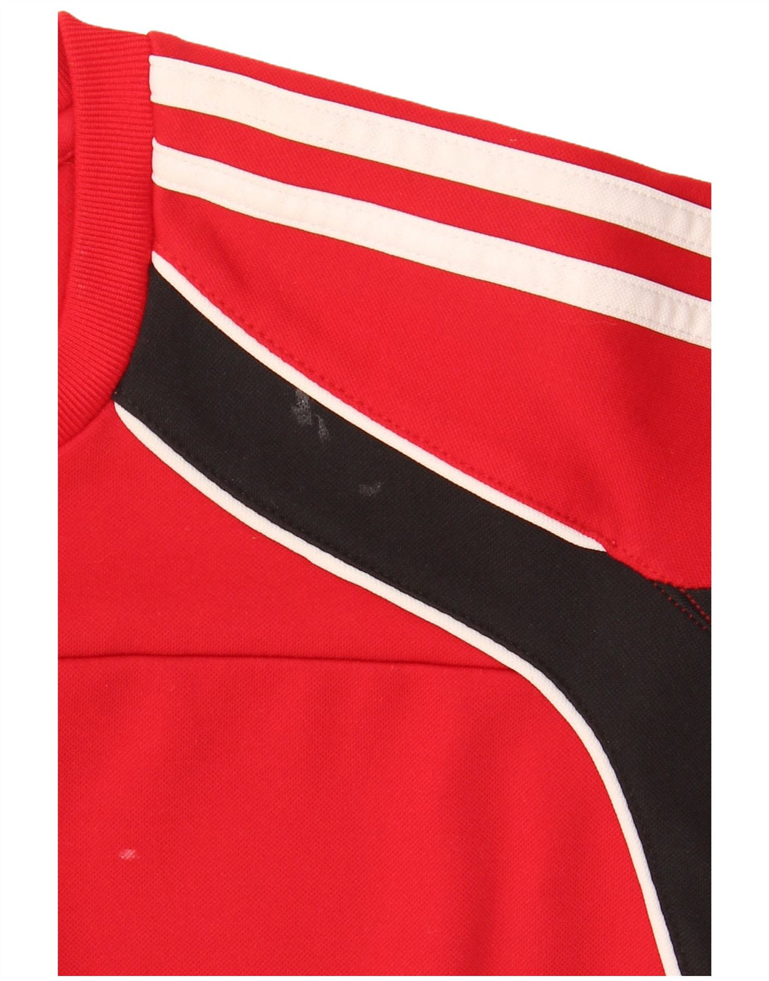 Adidas Sweat-shirt pour homme UK 38/40 Rouge moyen Colorblock Polyester