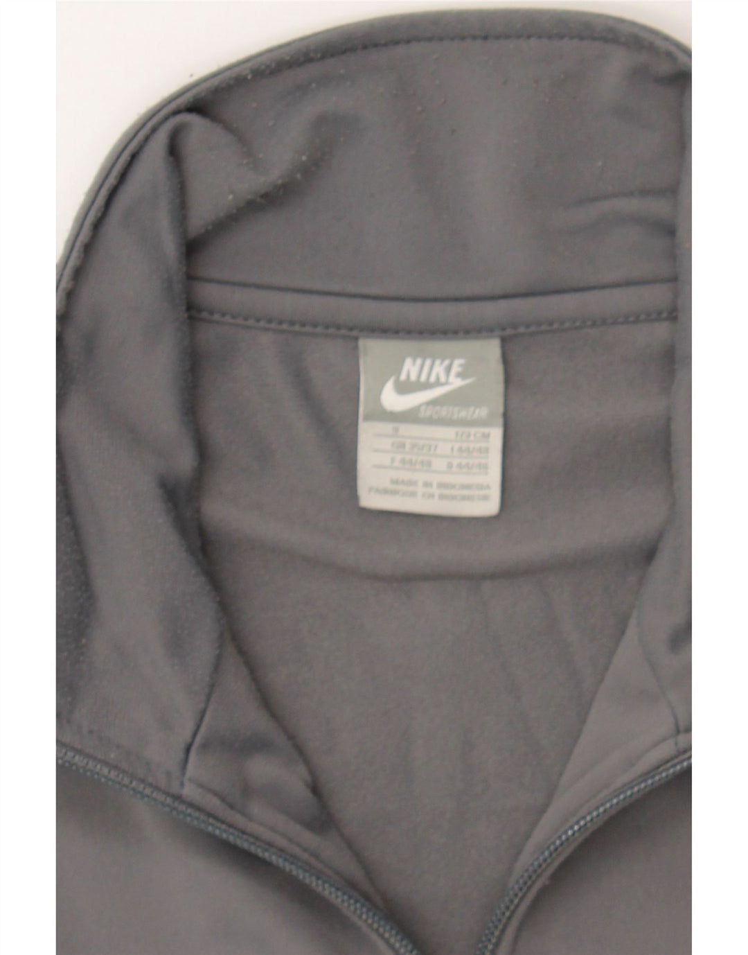 NIKE Mens Graphic Tracksuit Top Jacket UK 35/37 Small Grey Colourblock Vintage Nike and Second-Hand Nike from Messina Hembry 