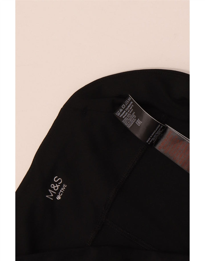 MARKS & SPENCER Short de sport coupe régulière pour femme UK 16 Large Noir