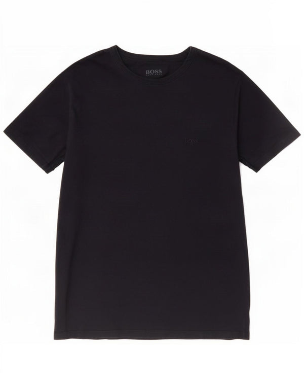 Hugo Boss Homme T-Shirt Top Large Bleu Marine Coton