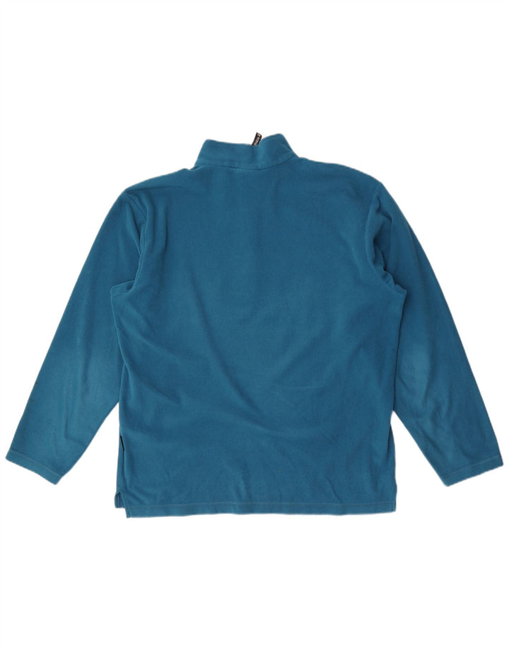 Jack Wolfskin Pull polaire à col zippé pour homme UK 36/38 Bleu moyen Polyester