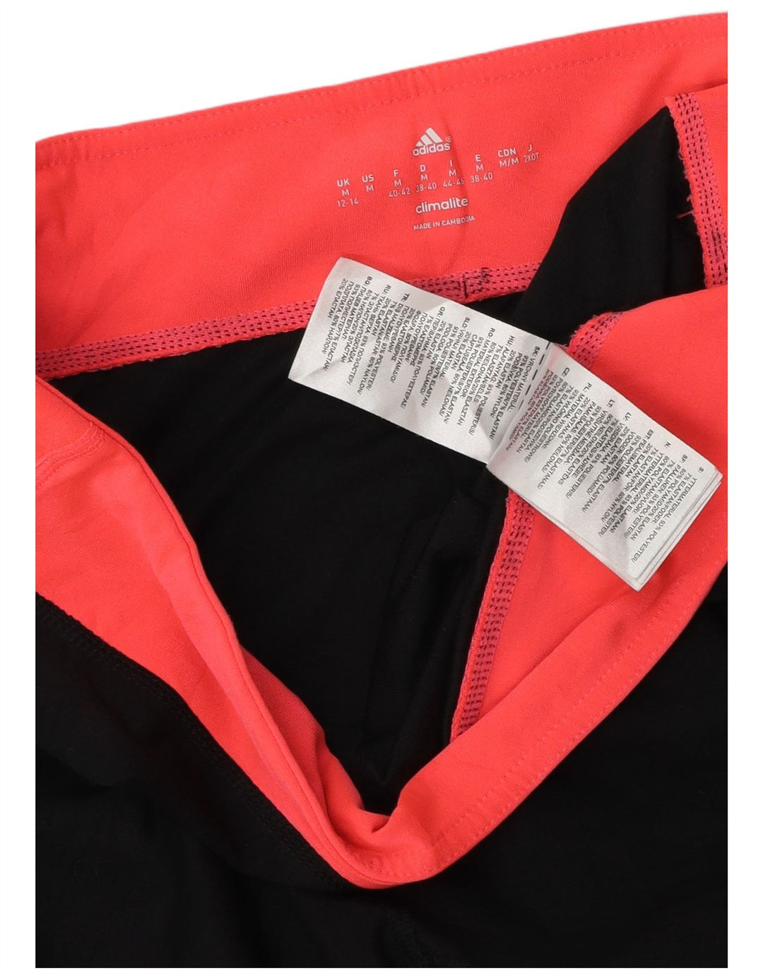 Adidas Climalite Leggings UK 12/14 Medium Noir Polyester