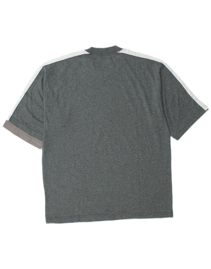 Diadora Pull Graphique Ras du Cou Homme Gris Moyen Colorblock