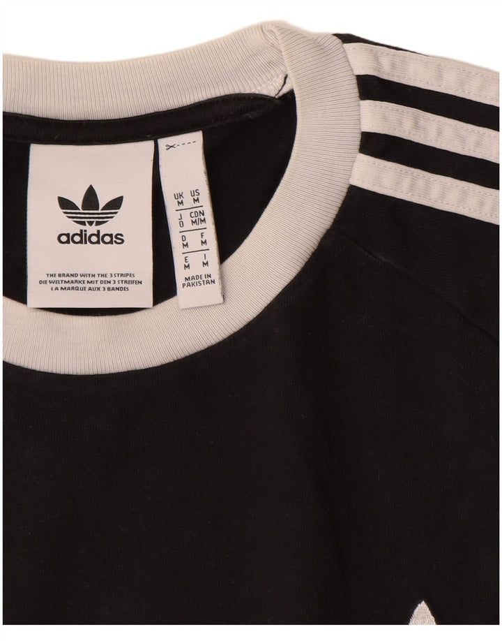 ADIDAS T-Shirt Homme Haut Noir Moyen Coton