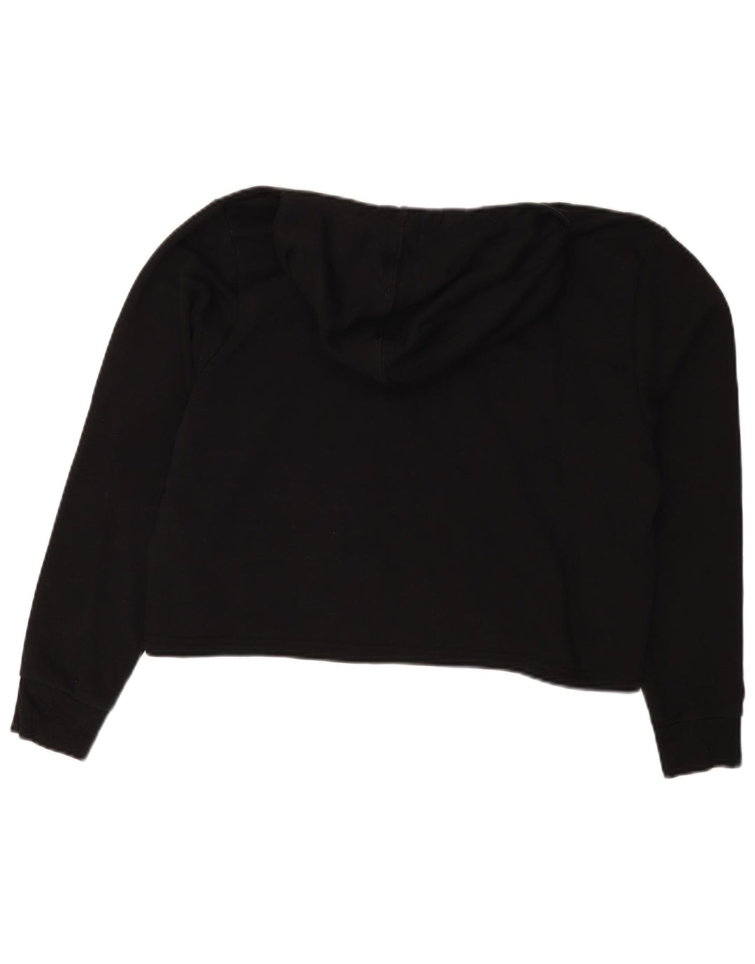 PUMA Pull à capuche court surdimensionné pour femme UK 44 Noir moyen Colourblock