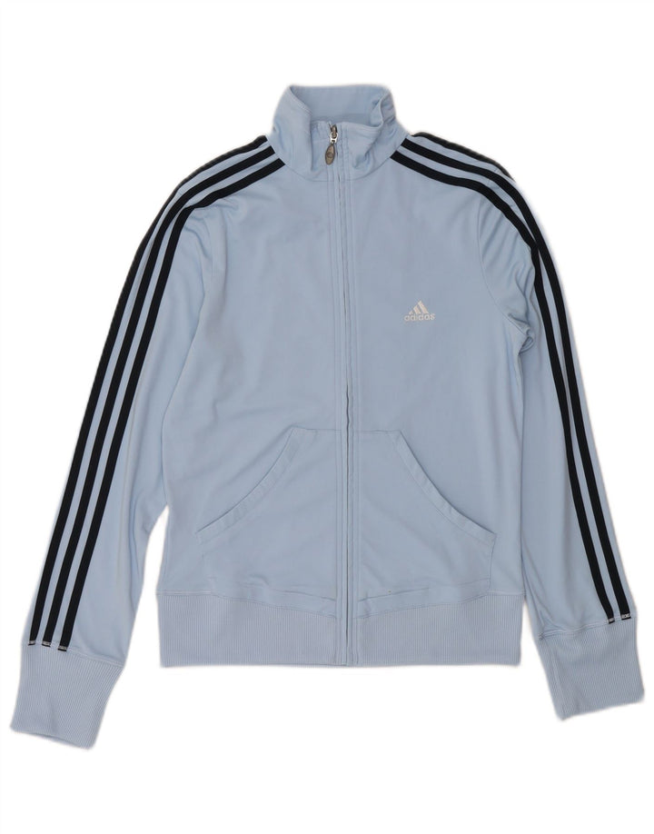 Adidas Veste de survêtement pour femme UK 12 Bleu moyen Polyester