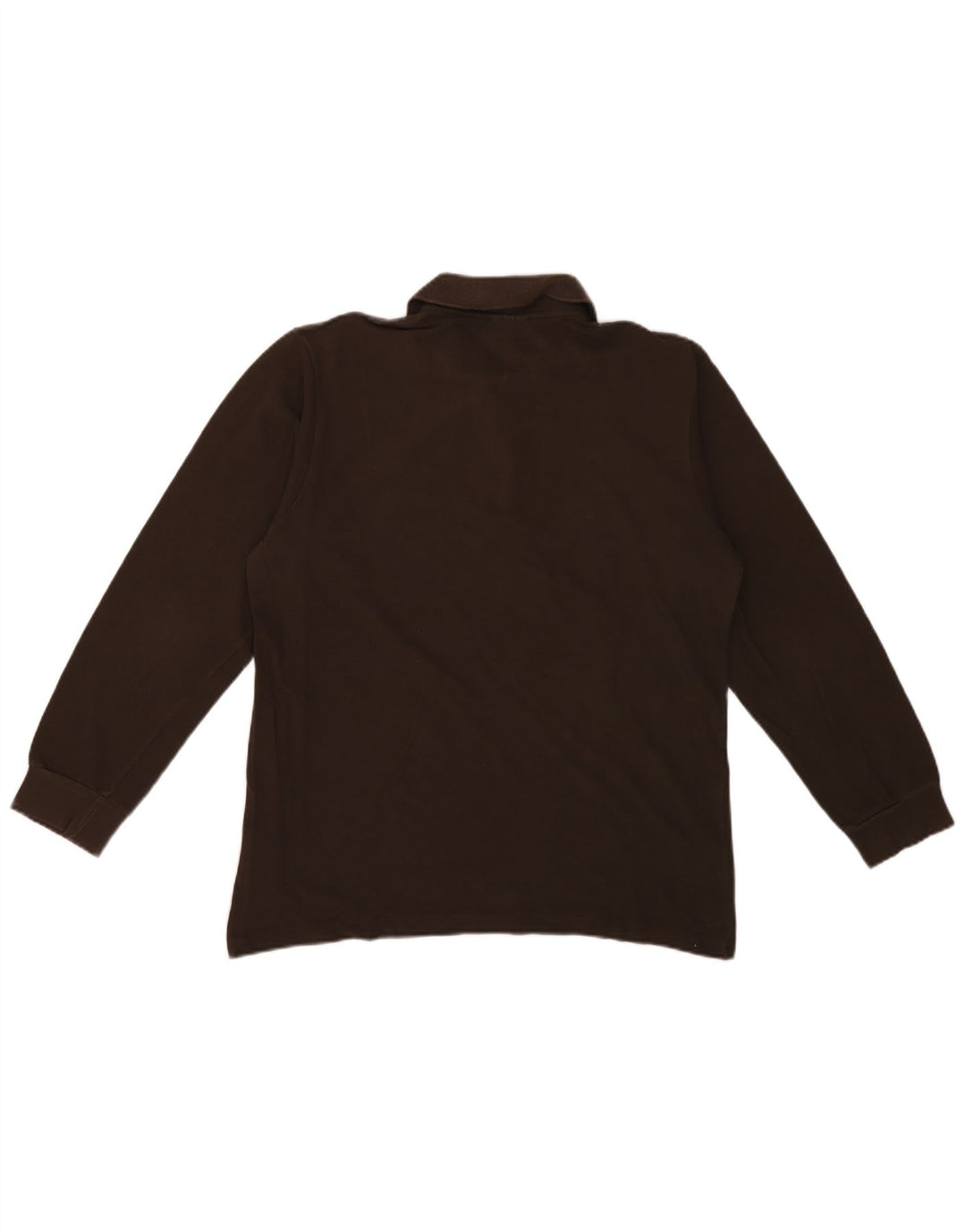 Lacoste Polo à manches longues pour homme Taille 4 Coton marron moyen