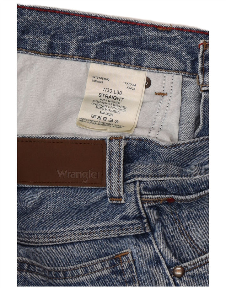 Wrangler Jean droit homme W30 L30 bleu coton