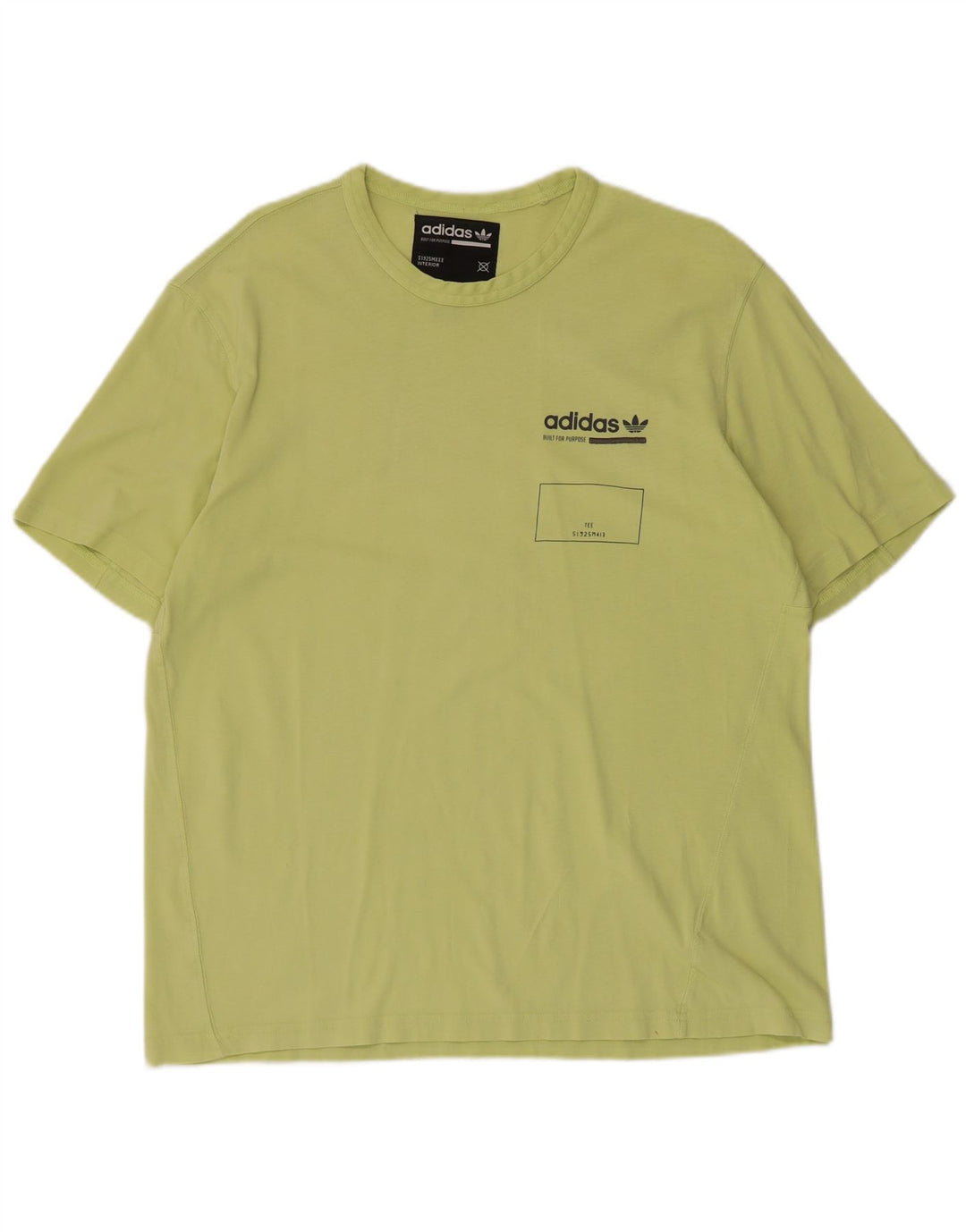 Adidas T-Shirt Homme Vert Moyen Coton
