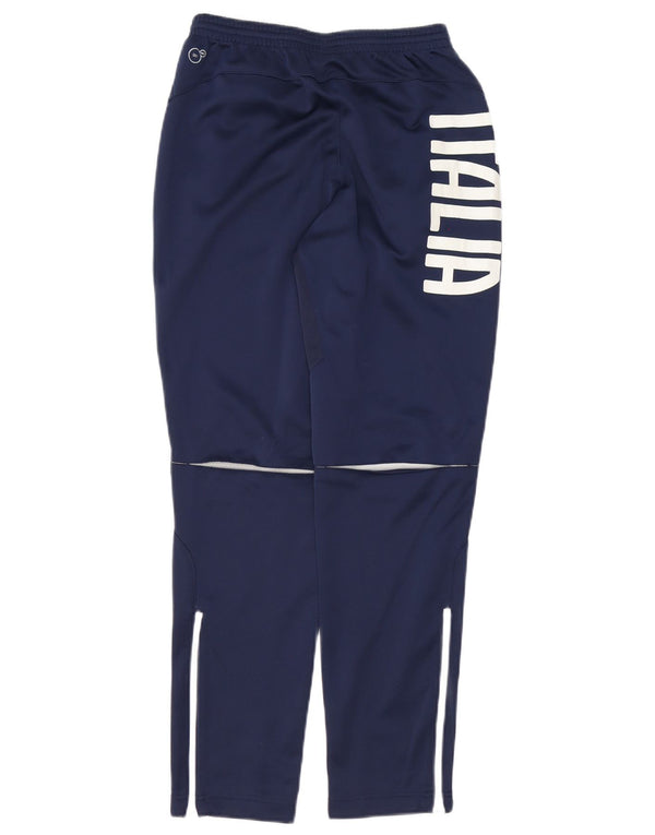 Puma Pantalon de survêtement Italia Graphic pour garçon 13-14 ans XL Bleu marine