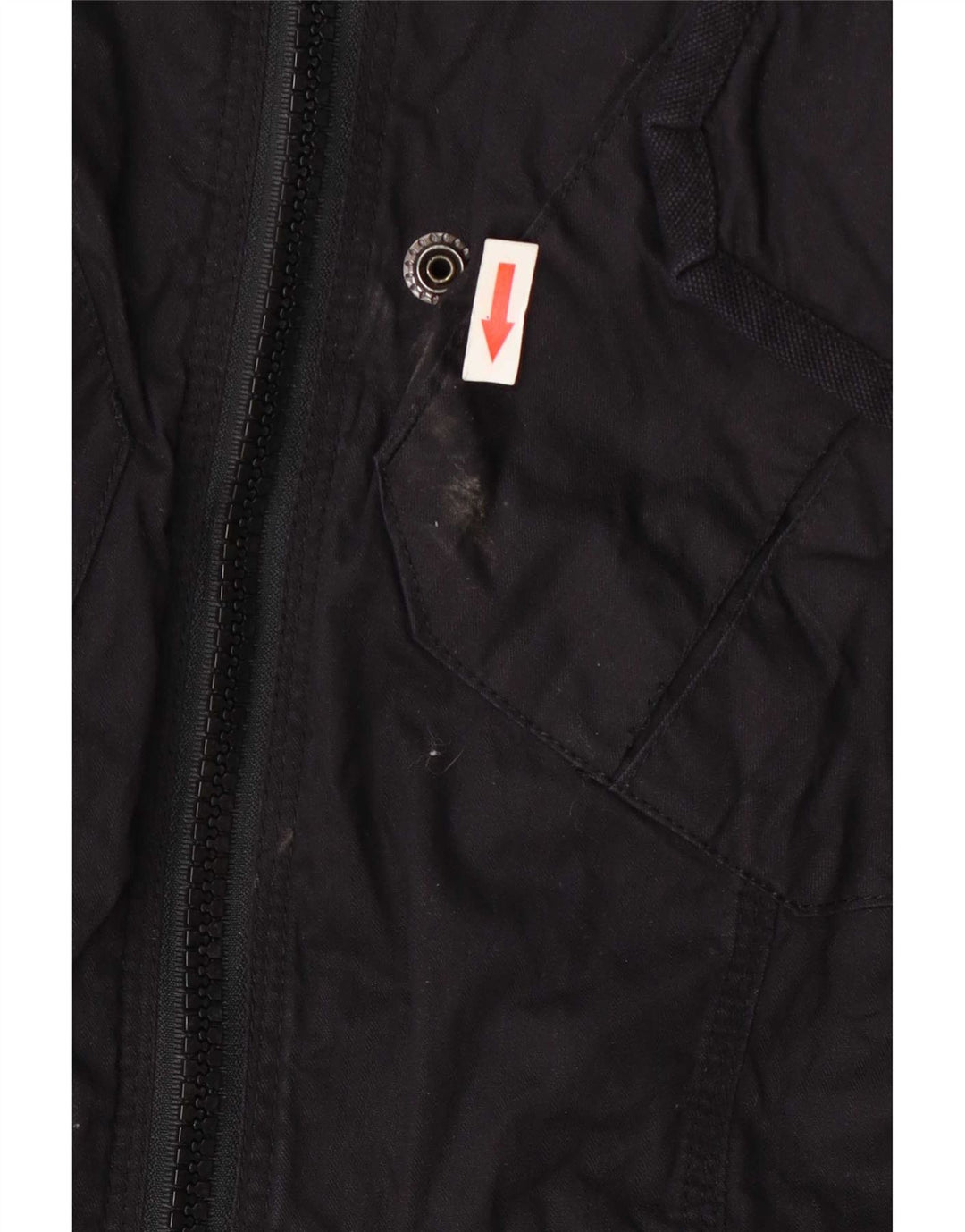 Superdry Veste utilitaire pour hommes UK 38 Coton noir moyen