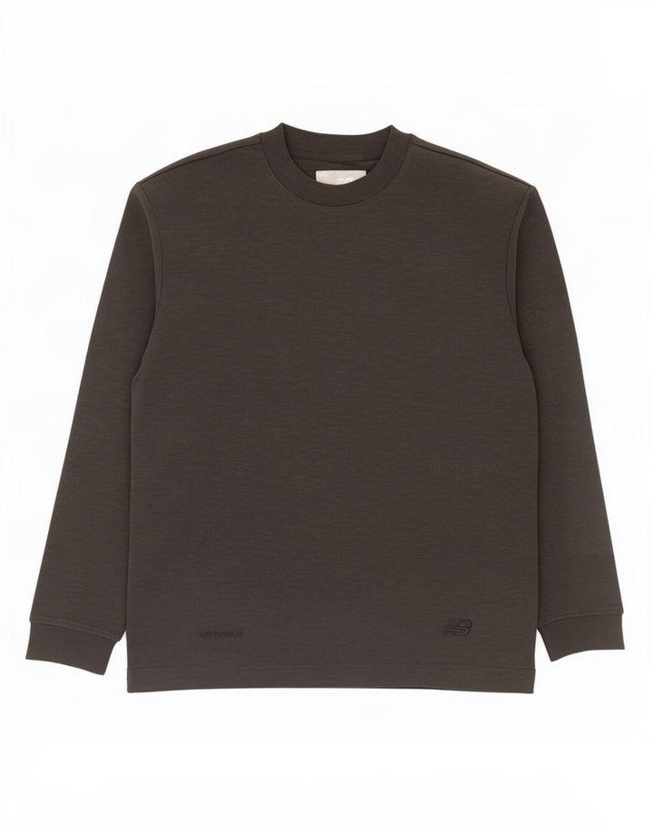 New Balance Haut à manches longues pour hommes en coton gris moyen