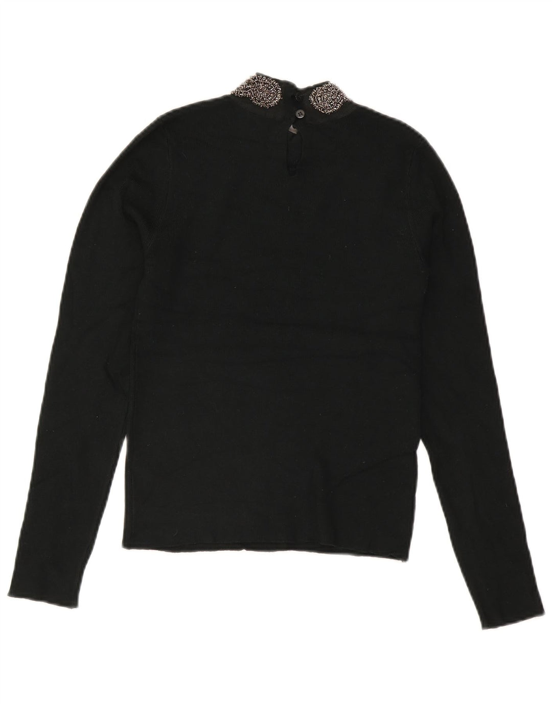 Oasis Haut à manches longues pour femme UK 8 Small Vert Viscose
