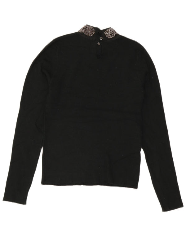 Oasis Haut à manches longues pour femme UK 8 Small Vert Viscose