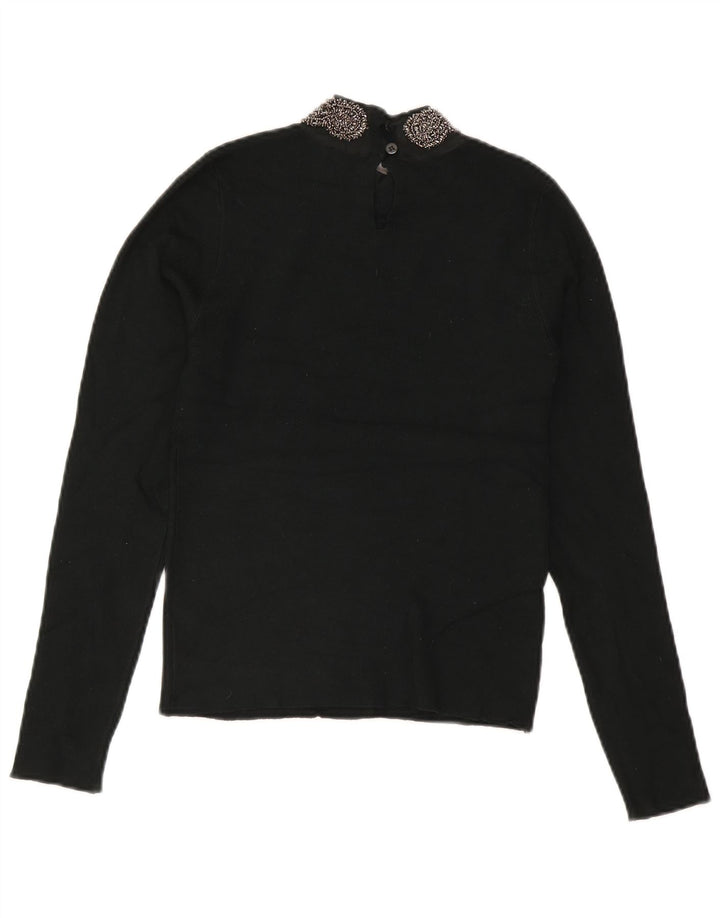 Oasis Haut à manches longues pour femme UK 8 Small Vert Viscose
