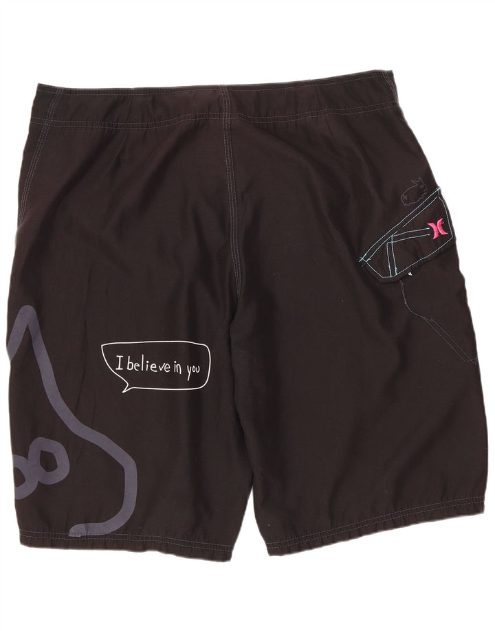 HURLEY Short de bain graphique homme grand noir polyester