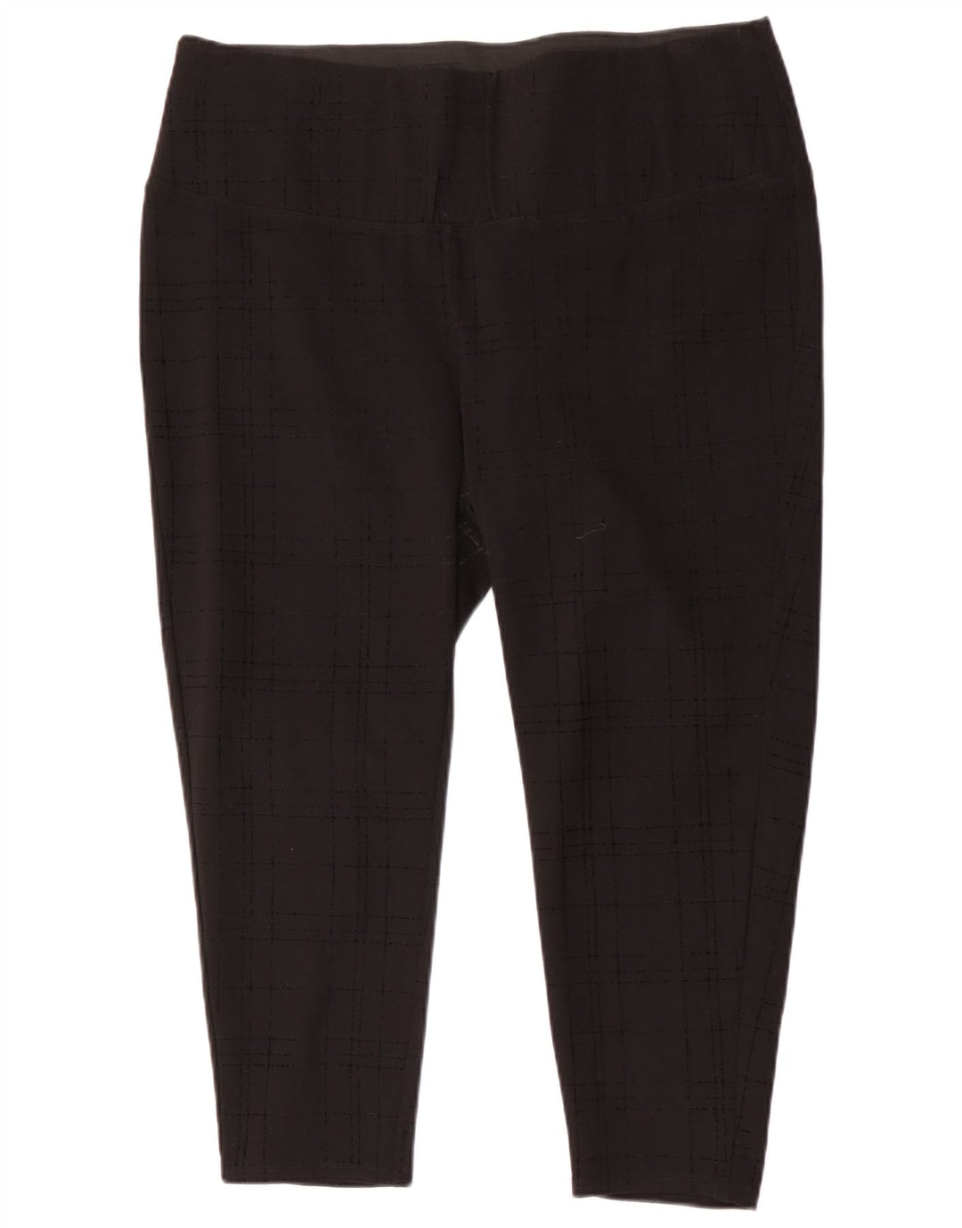 Marks & Spencer Legging court autographe pour femme UK 18 XL à carreaux noirs