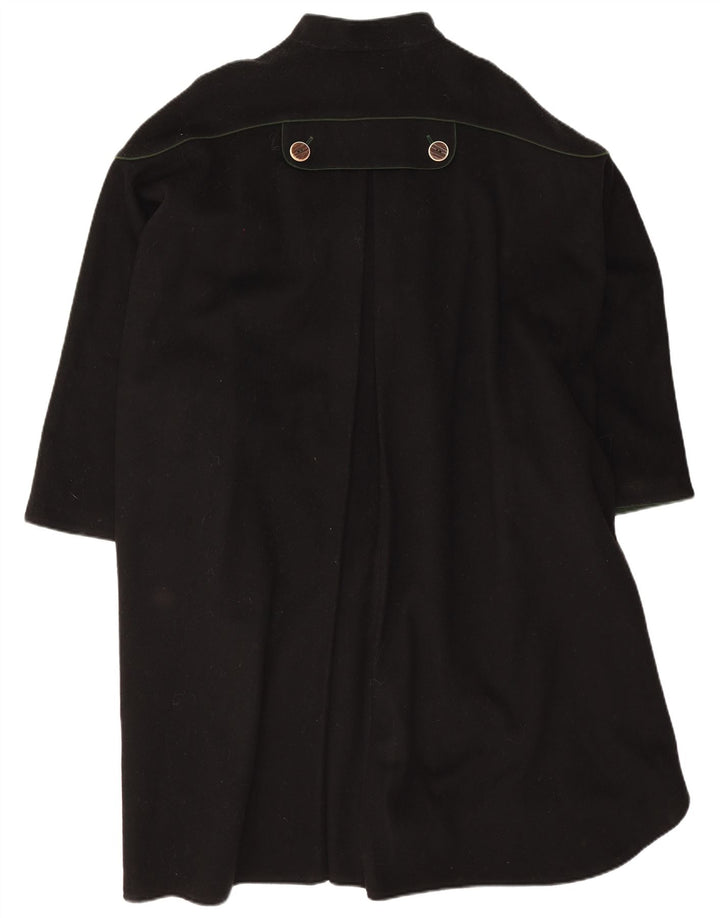 Pischl Manteau Poncho Femme Taille Unique Laine Noire
