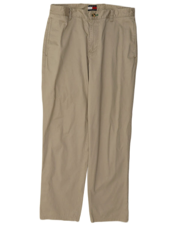 Tommy Hilfiger Pantalon Chino Droit Homme W30 L30 Coton Beige