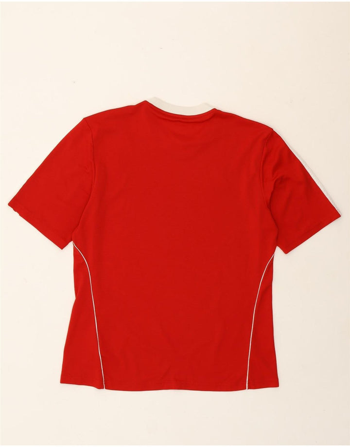 Adidas Homme Climalite T-Shirt Haut Rouge Moyen Polyester