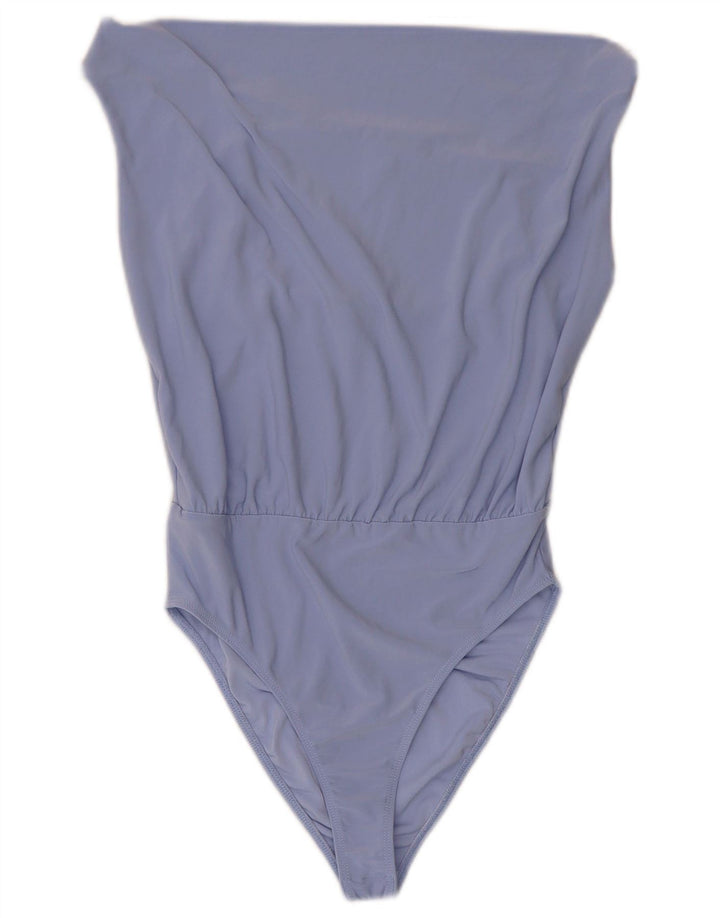 Zara Maillots De Bain Femme UK 8 Petit Bleu Polyester