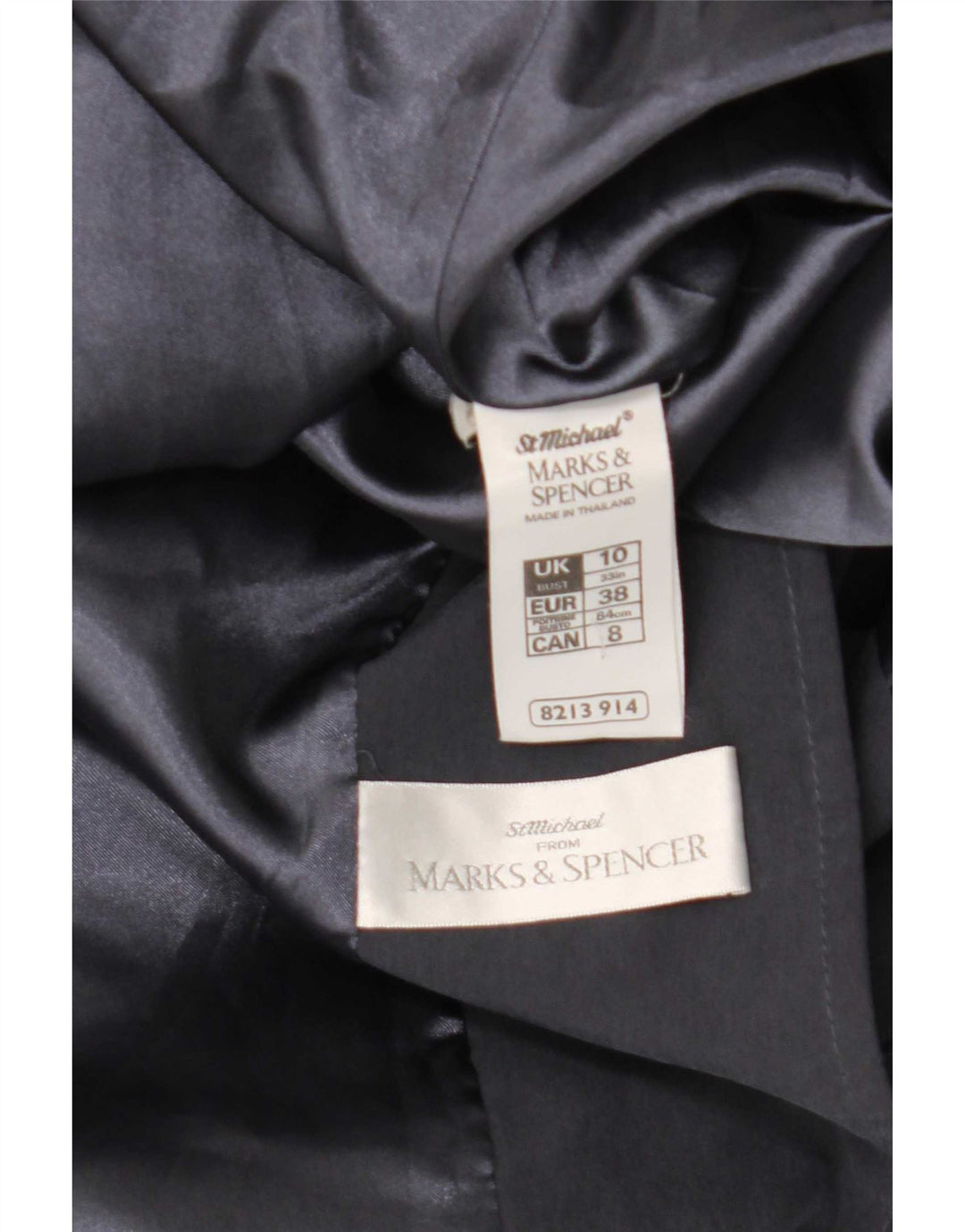 Marks & Spencer Trench-coat surdimensionné pour femme UK 10 Petit modal bleu marine