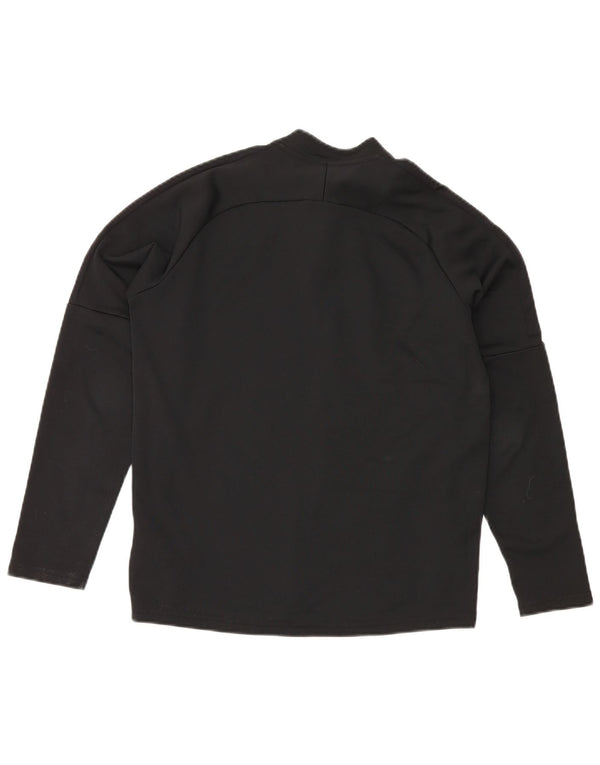 Nike Haut de survêtement Dri Fit Zip Neck pour garçon 13-14 ans XL Noir